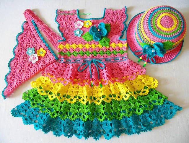 Baby Girls Rainbow Dress